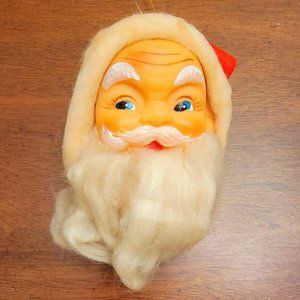 Vintage Santa Face Christmas Ornament marked Japan